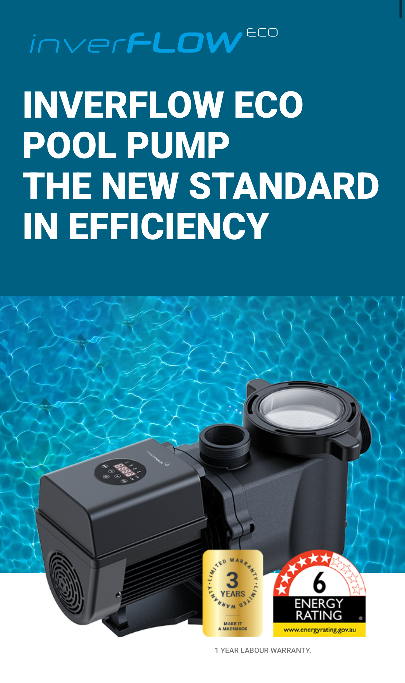 Madimack InverFLOW ECO Pool Pump Series