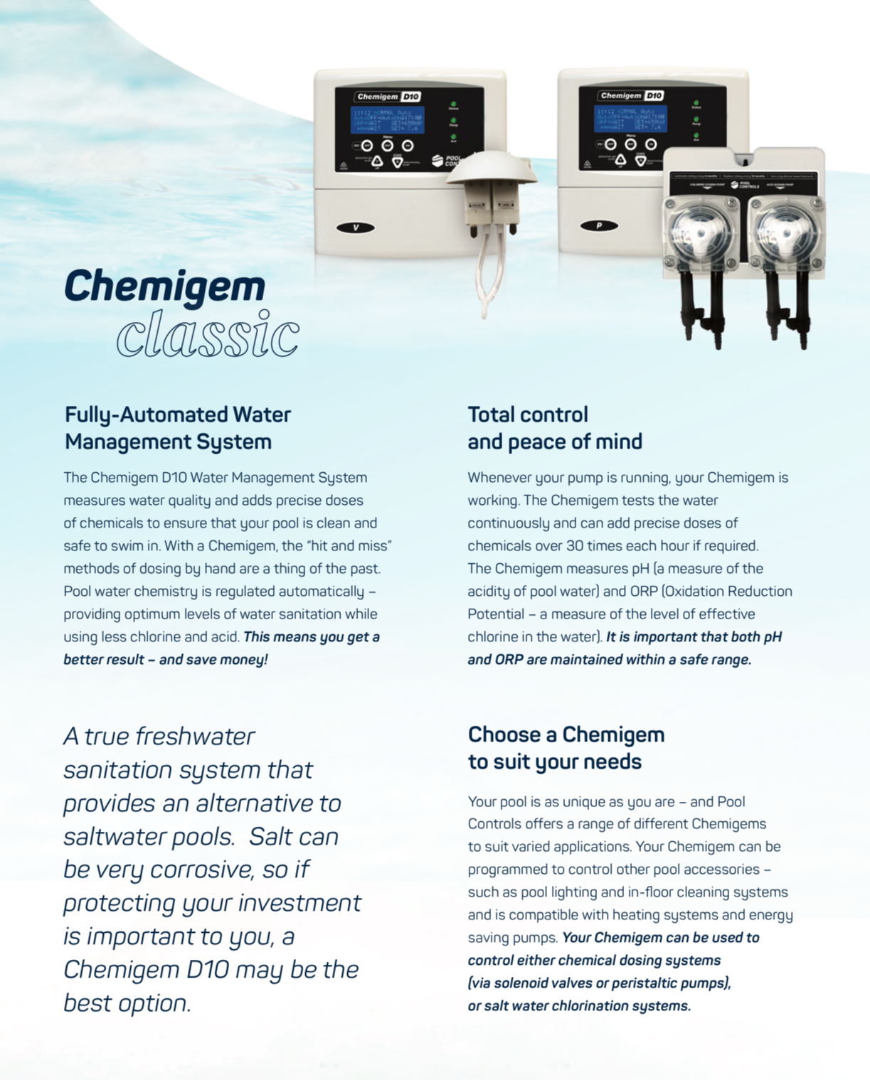 Chemigem D10 P - Domestic Water Management Controller