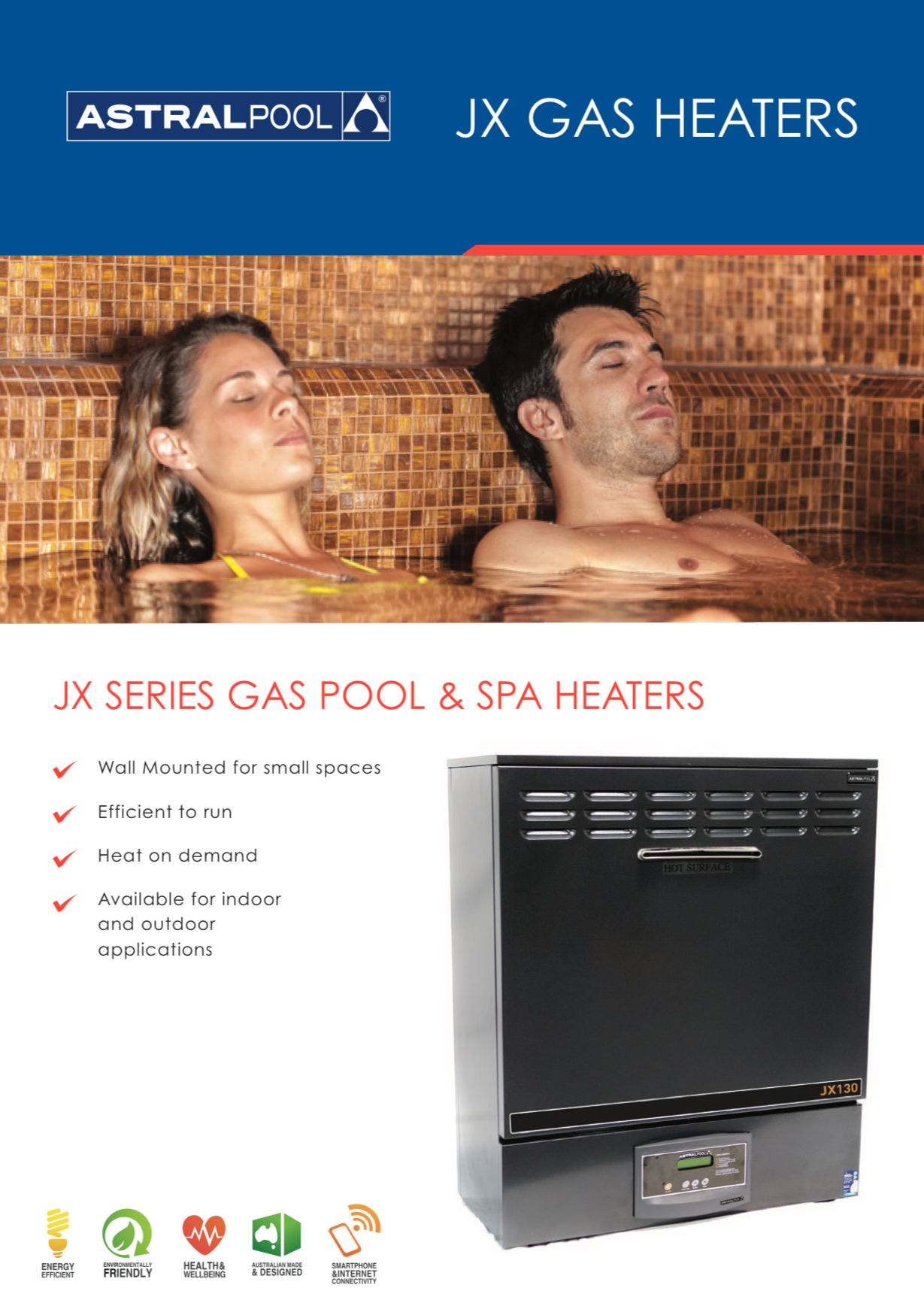 AstralPool JX Gas Pool Heater