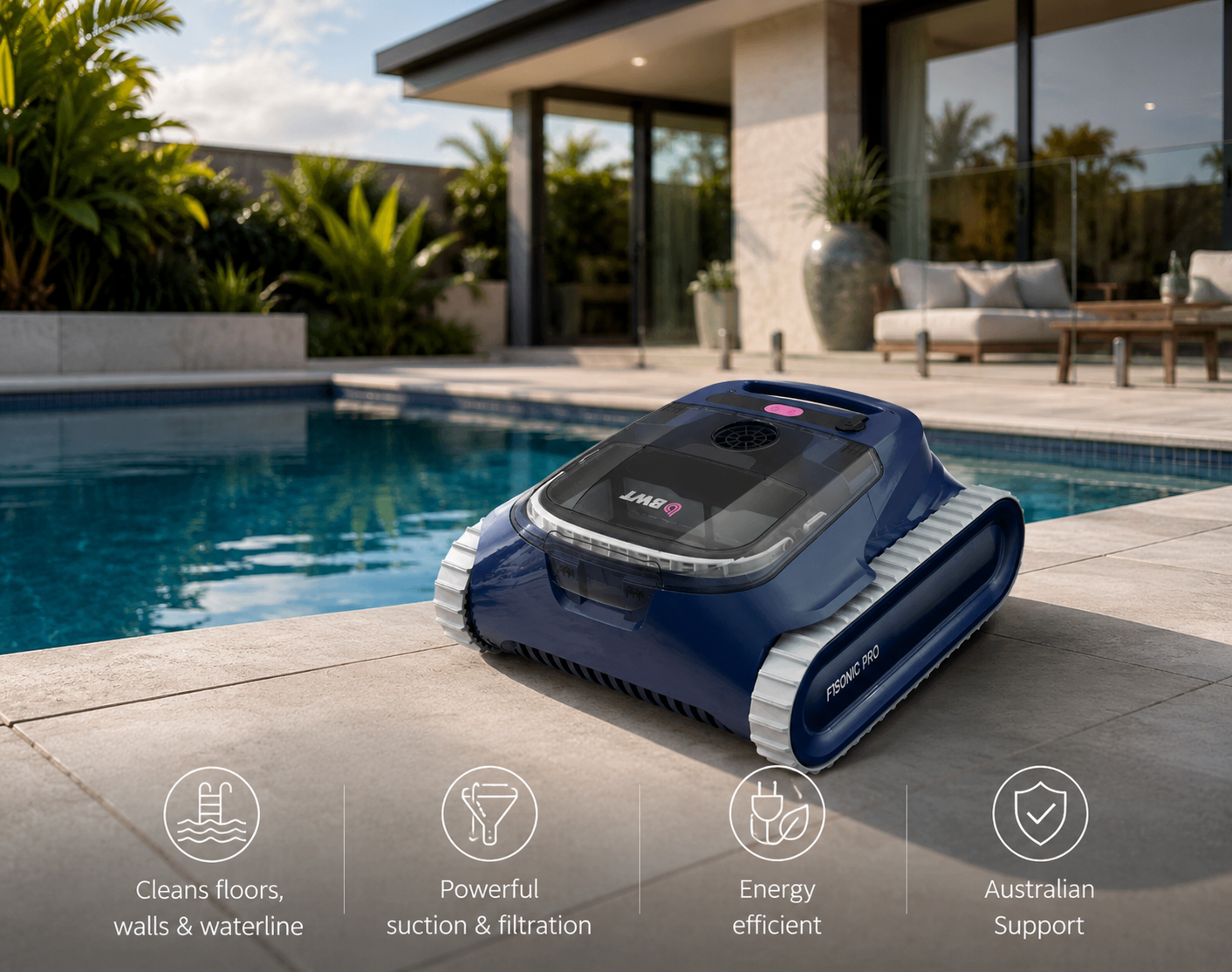 BWT F1 Sonic Pro Robotic Pool Cleaner