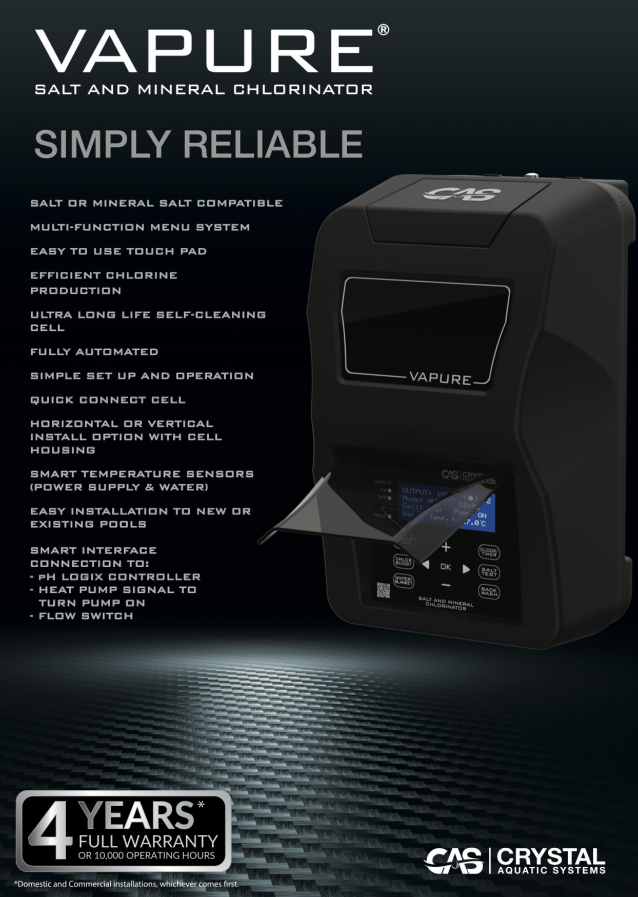 CAS Vapure Chlorinator Range