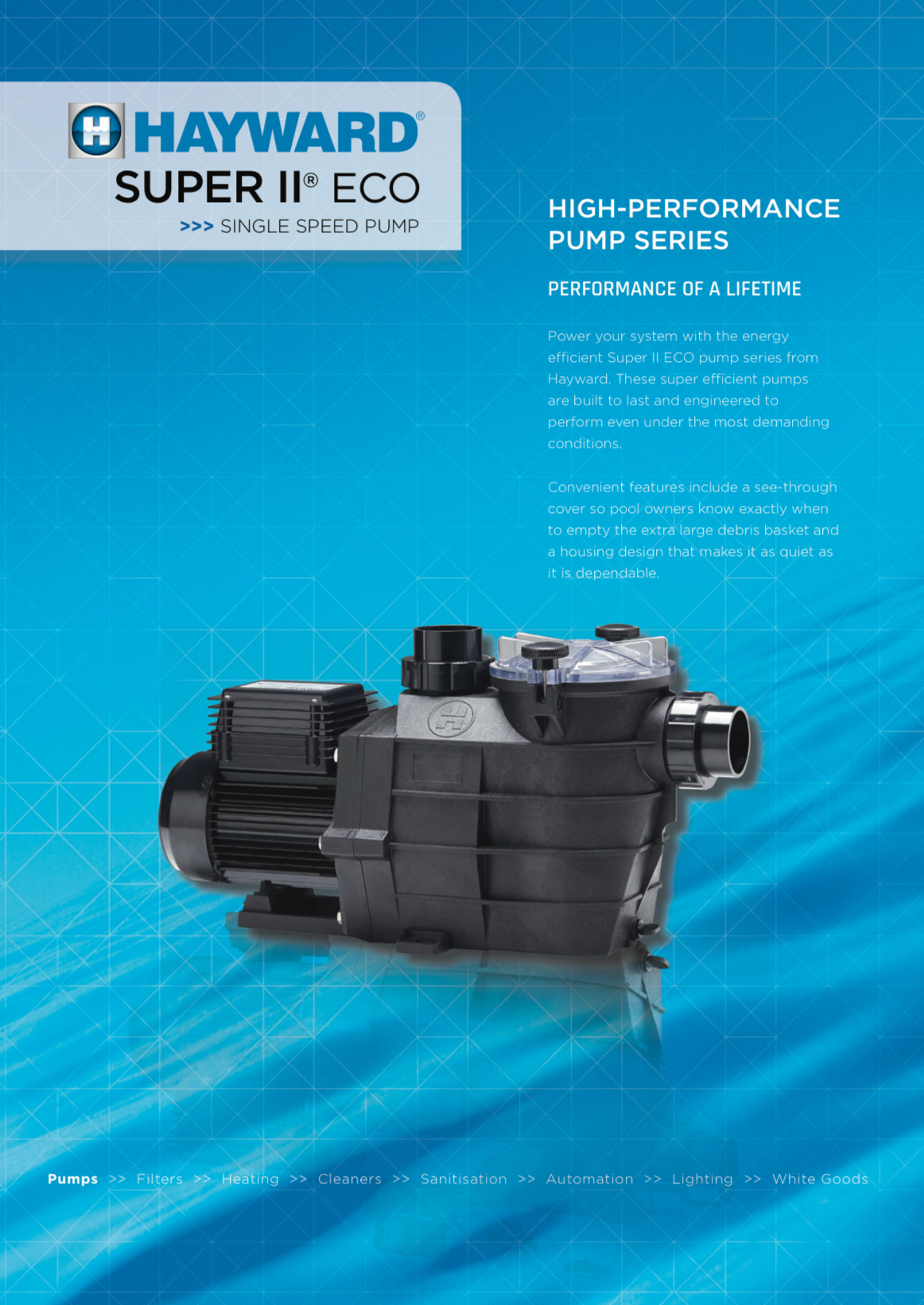 Hayward Super II ECO Pool Pump Range