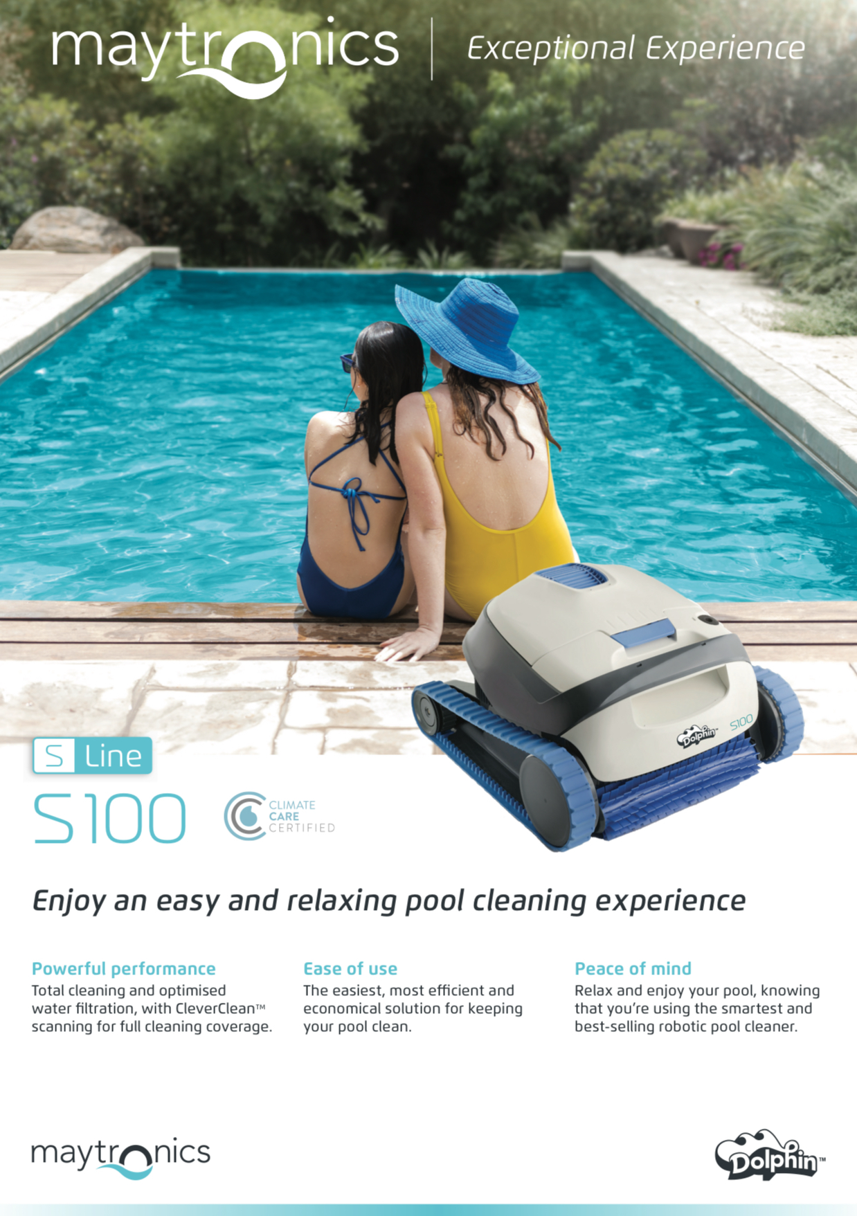 Maytronics Dolphin S100 Robotic Pool Cleaner