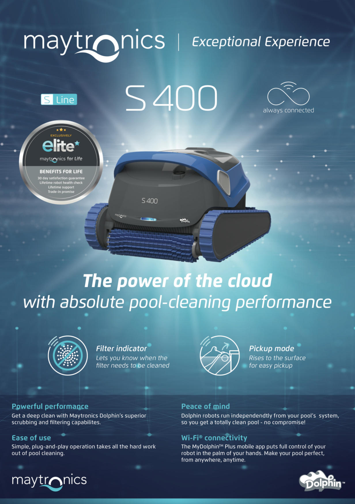 Maytronics Dolphin S400 Robotic Pool Cleaner