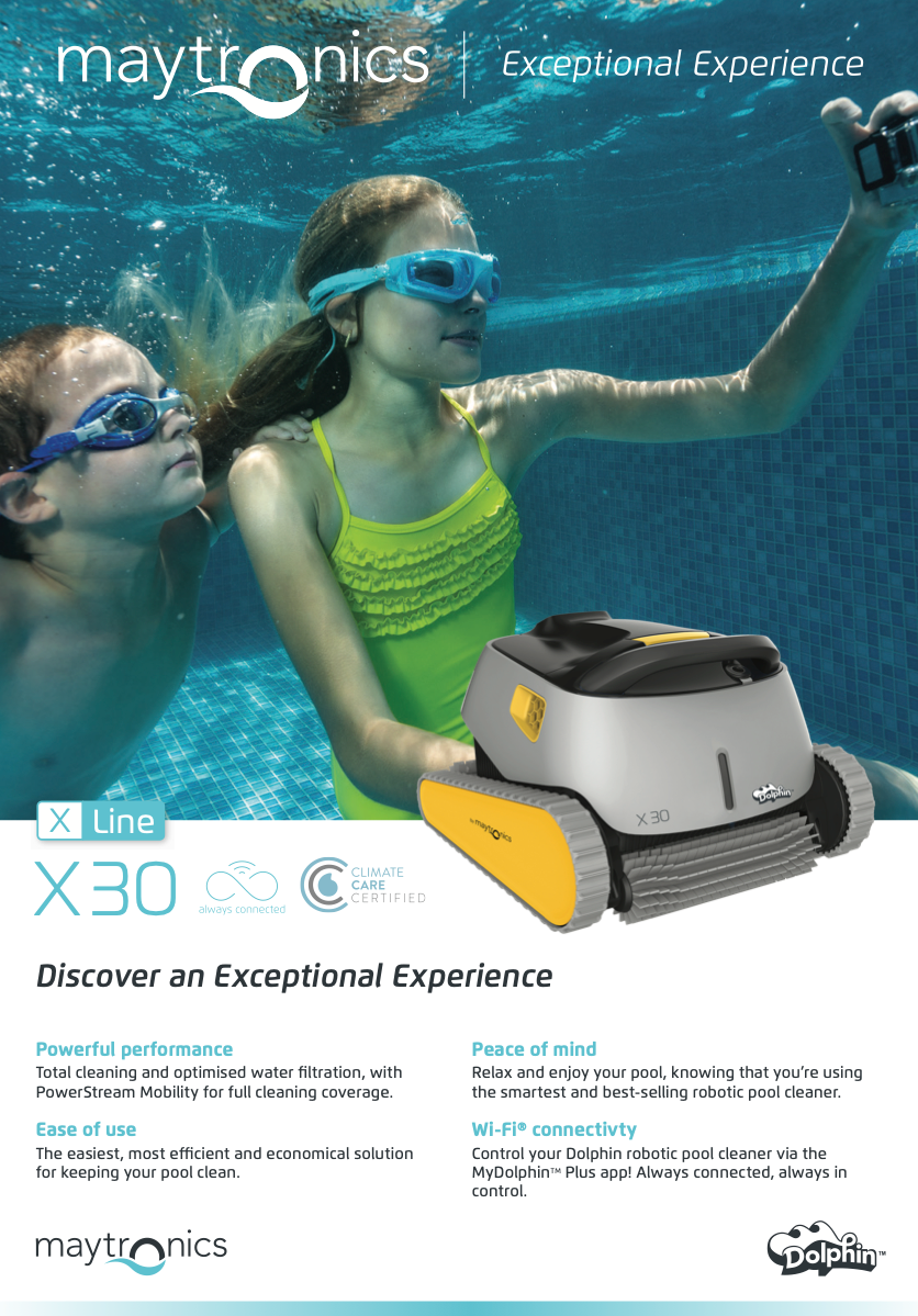 Maytronics Dolphin X30 Robotic Pool Cleaner