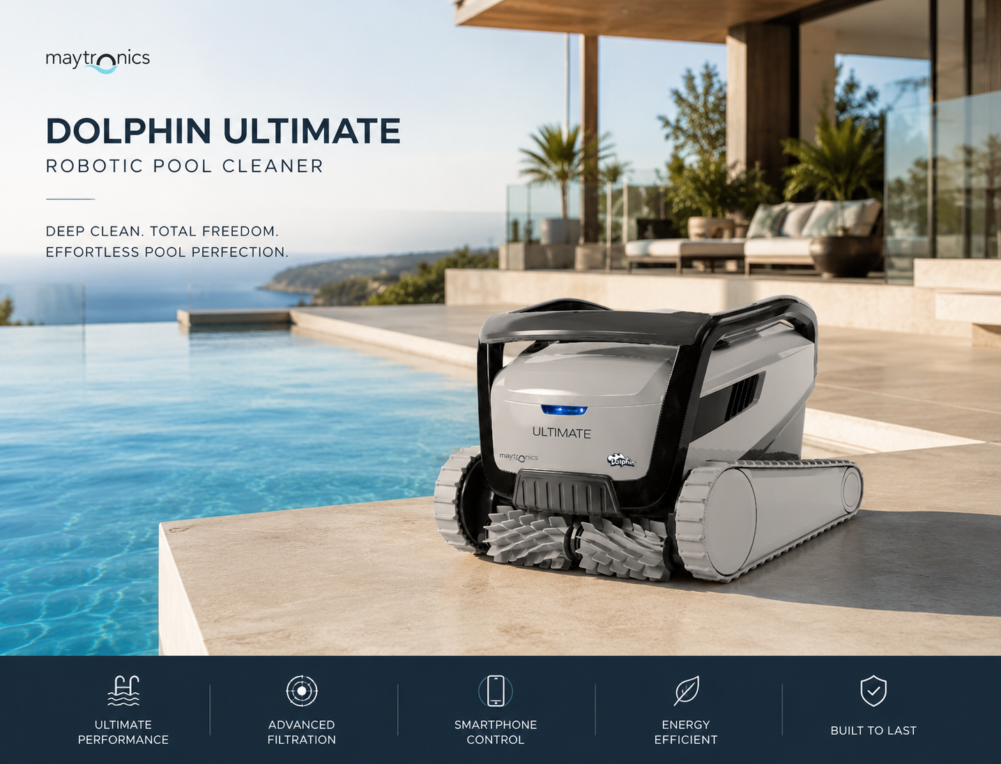 Maytronics Dolphin ULTIMATE Robotic Pool Cleaner