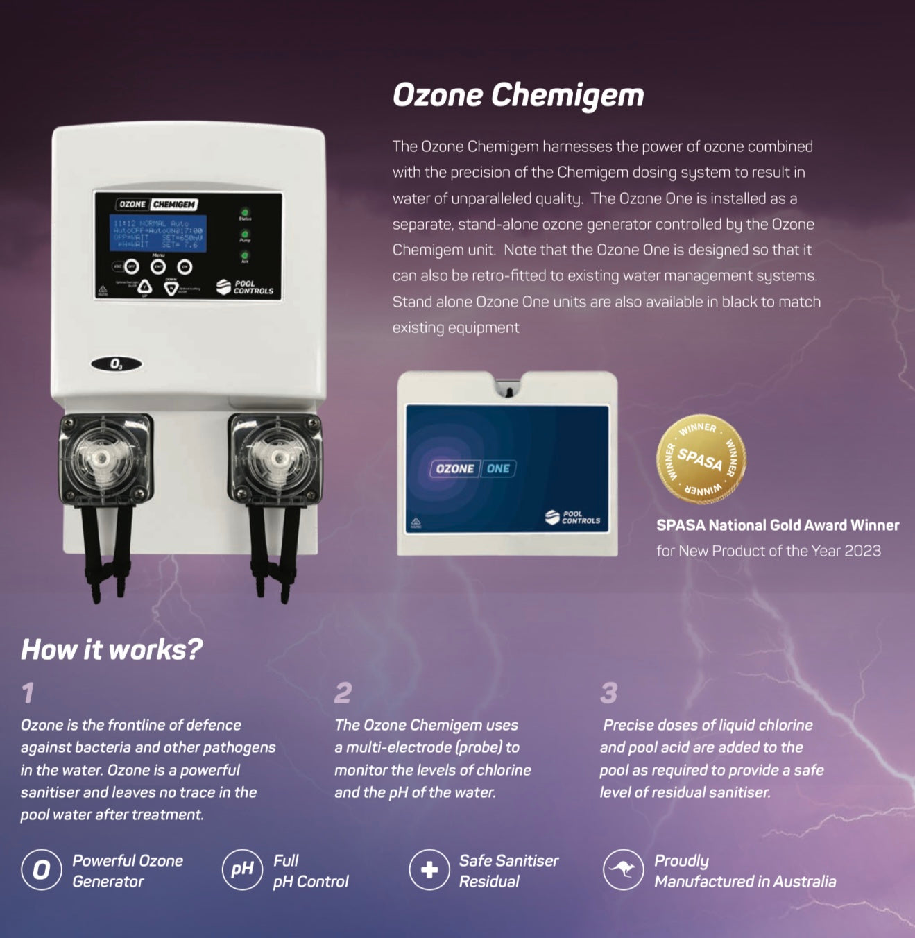 Ozone Chemigem Bundle - Advanced Ozone One + Chemigem Water Management System