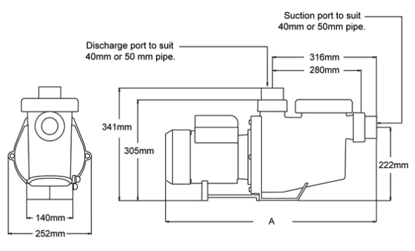 Reltech Premium PR Series Pool Pump