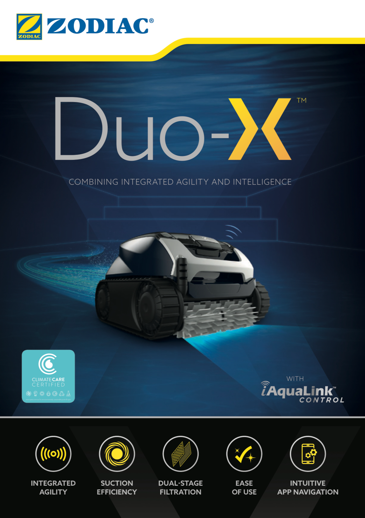 Zodiac Duo-X DX4050 iQ Robotic Pool Cleaner